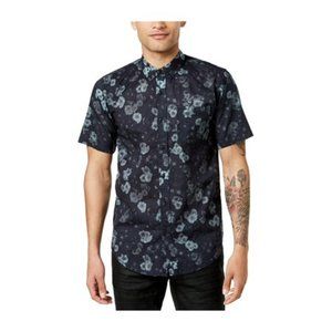 Ezekiel Mens Moonlight Floral Button Up Shirt XXL